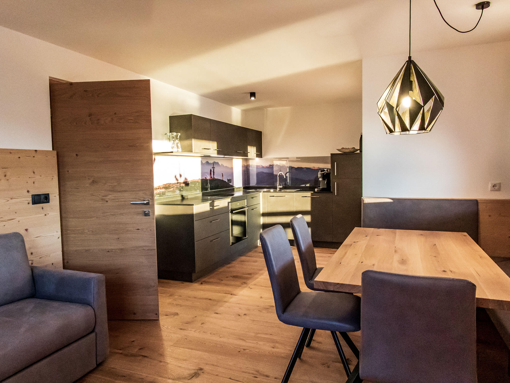 Apartment Mountain - kitchen - Kieserhof